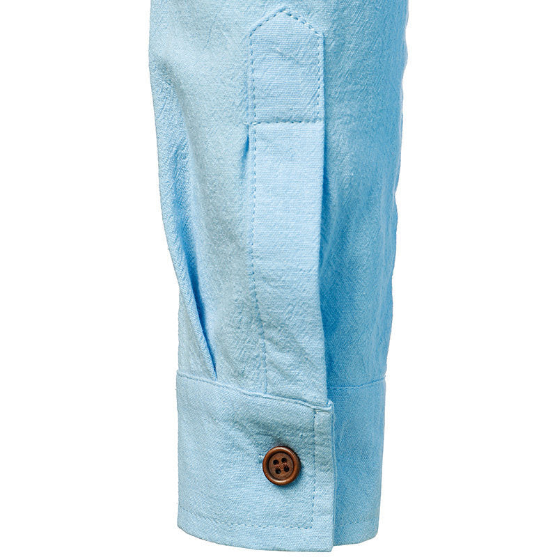 Jack | Men's Vintage Long Sleeve Linen Shirt