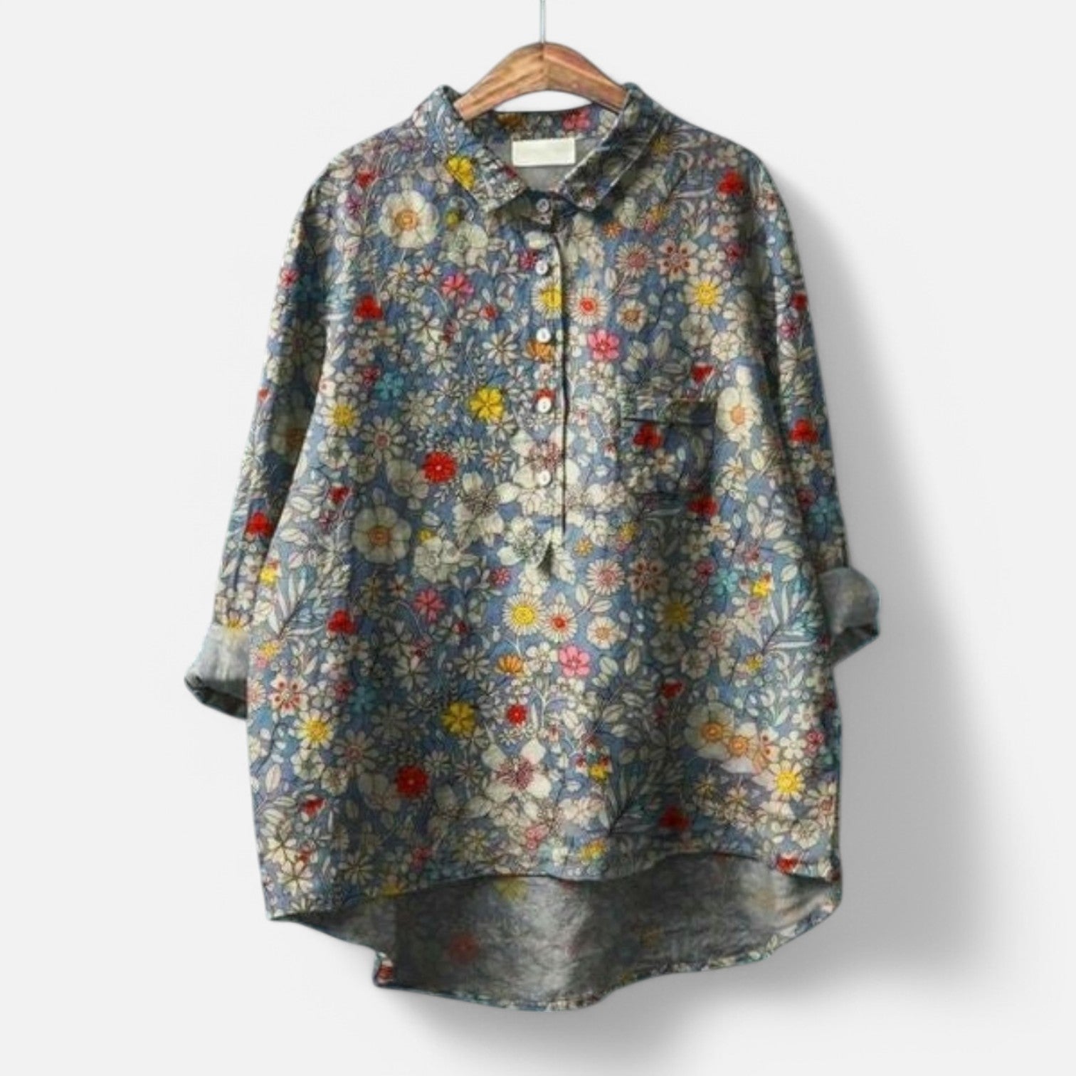 Lily | Elegant Floral Loose Fit Blouse