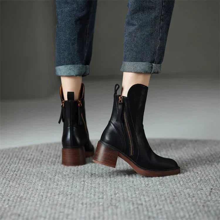 Grace | Side Zip Ankle Boots
