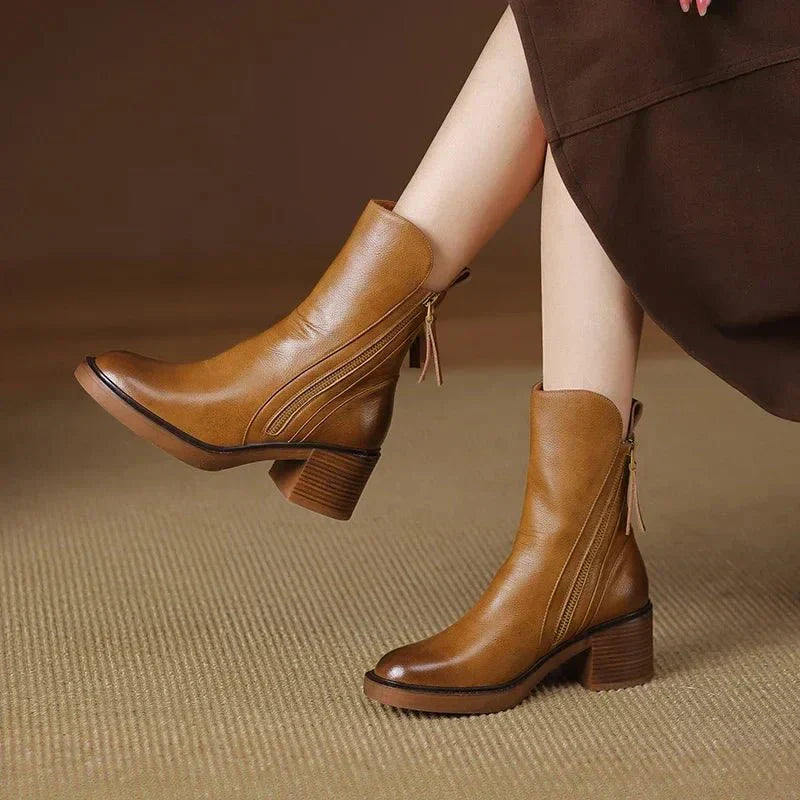 Grace | Side Zip Ankle Boots