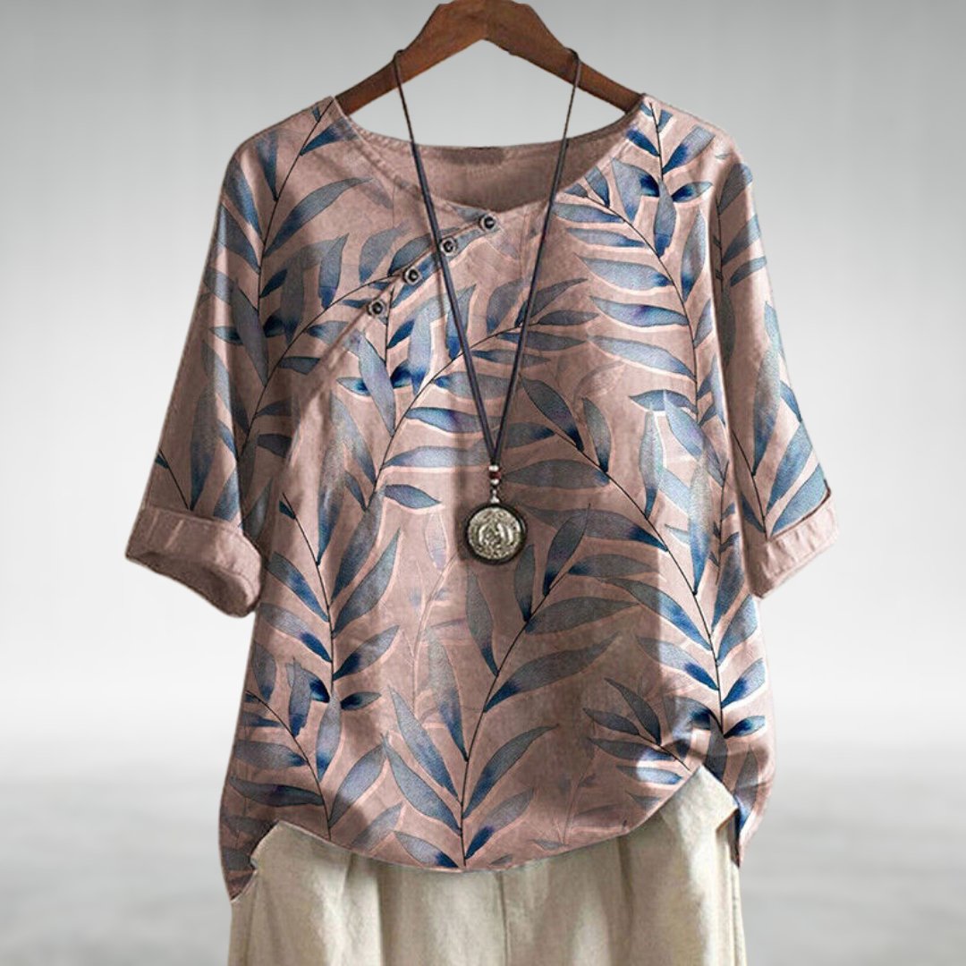 Helene | Feminine Pleated Collar Shirt