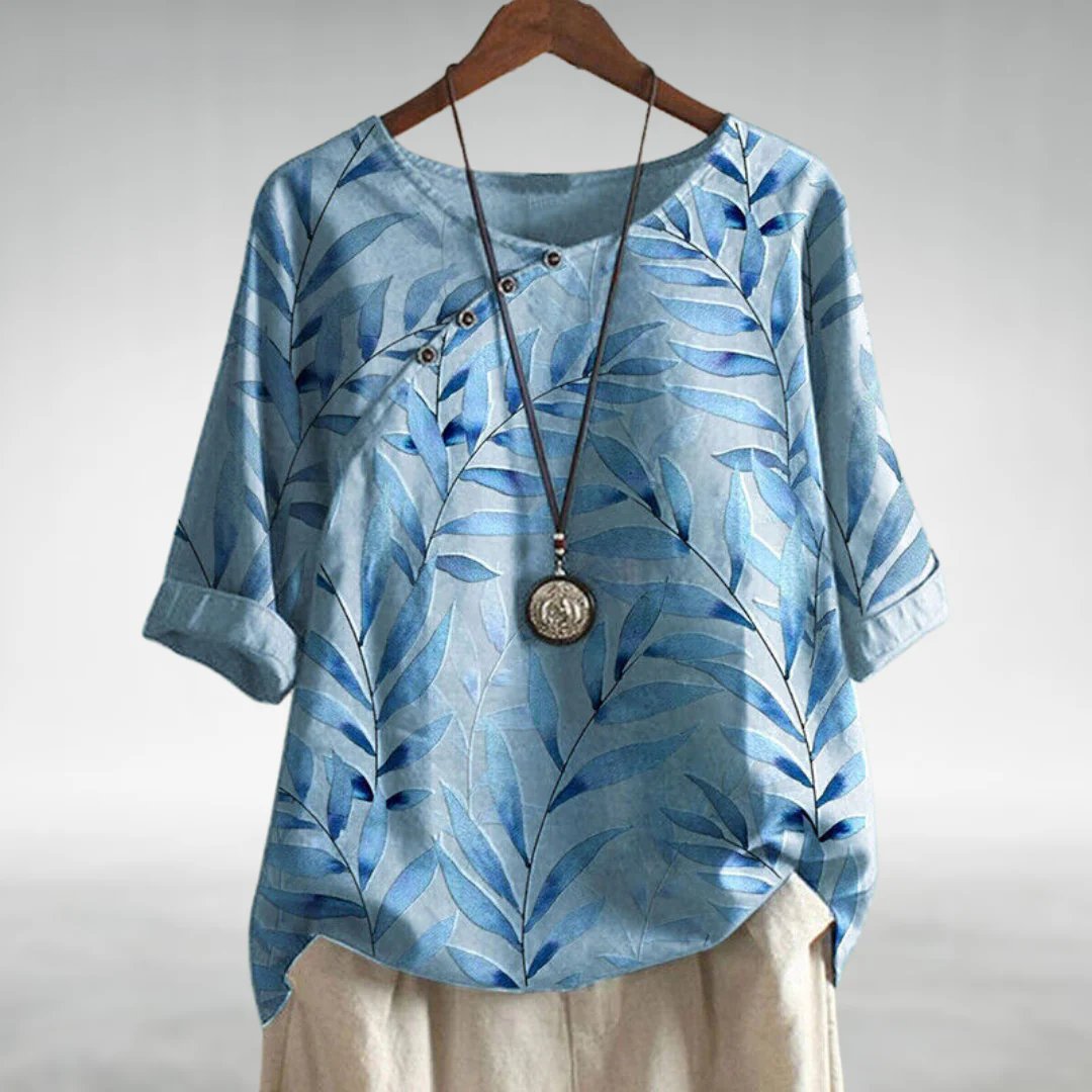 Helene | Feminine Pleated Collar Shirt