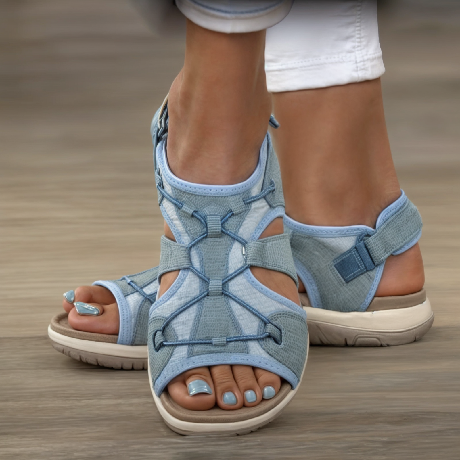 Olivia | Open Toe Round Sandals