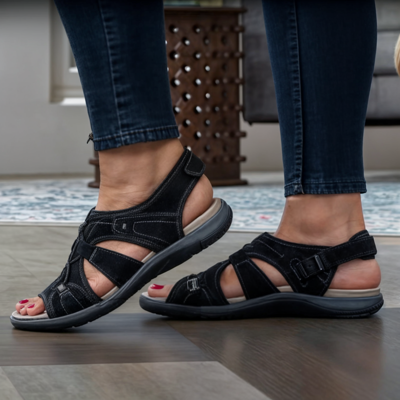 Olivia | Open Toe Round Sandals