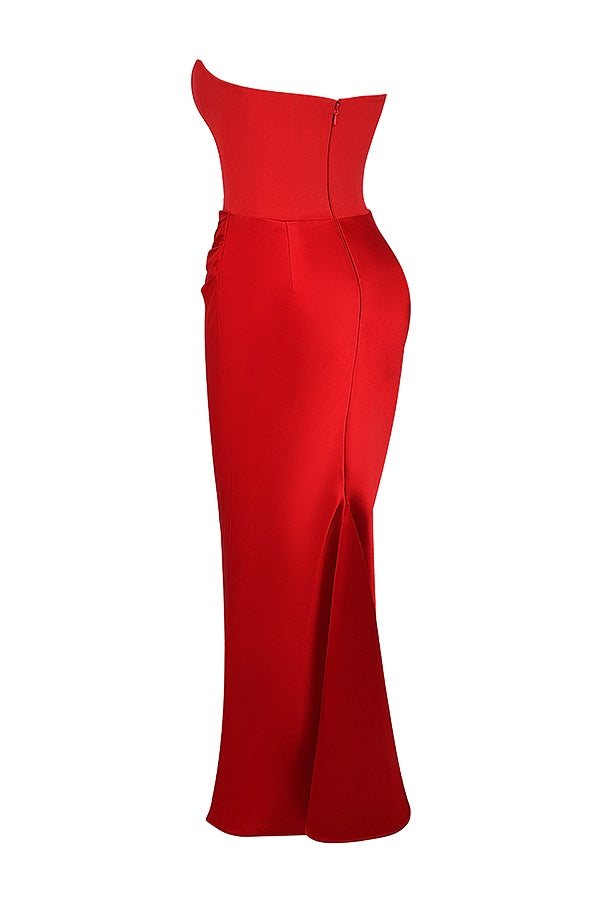Niza | Long satin dress