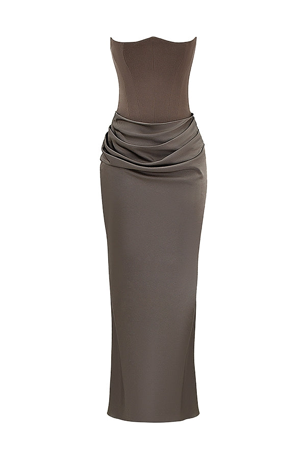 Niza | Long satin dress