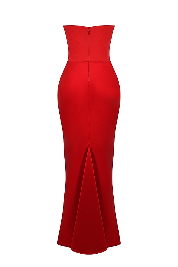 Niza | Long satin dress