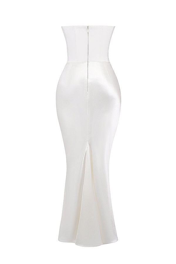 Niza | Long satin dress