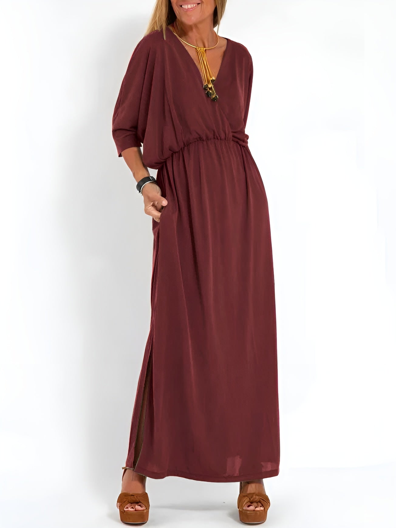 Floral Spring Dress with Ruffle Hem