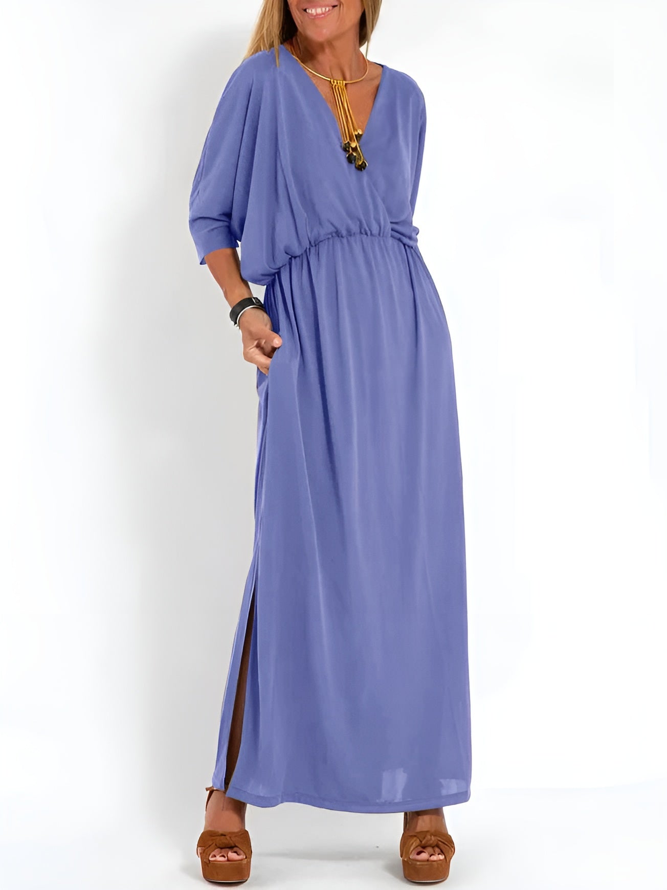 Floral Spring Dress with Ruffle Hem