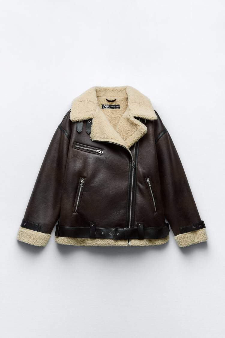 Karina | Faux Leather Collar Jacket