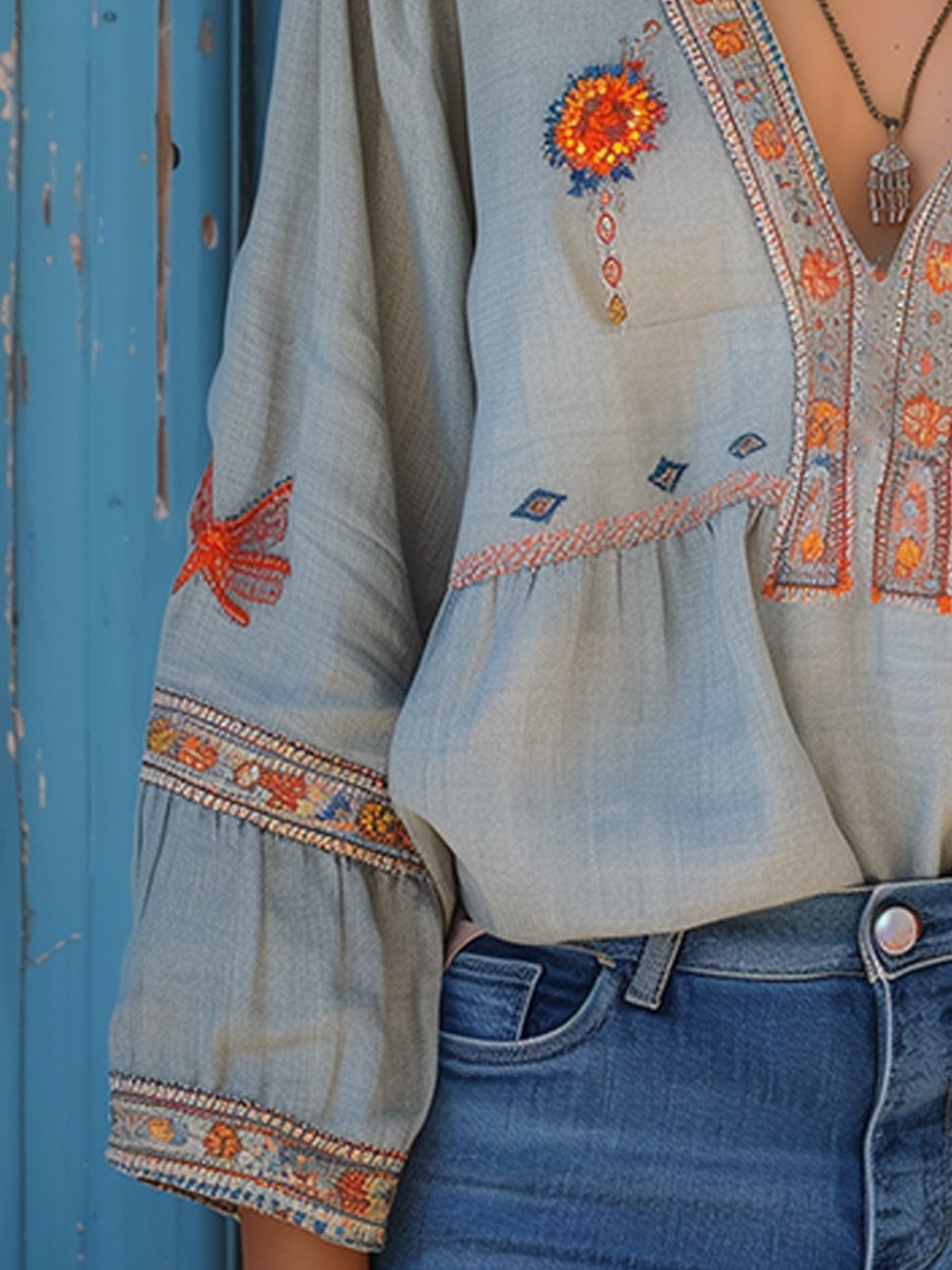 Breezy Long Sleeve Summer Shirt