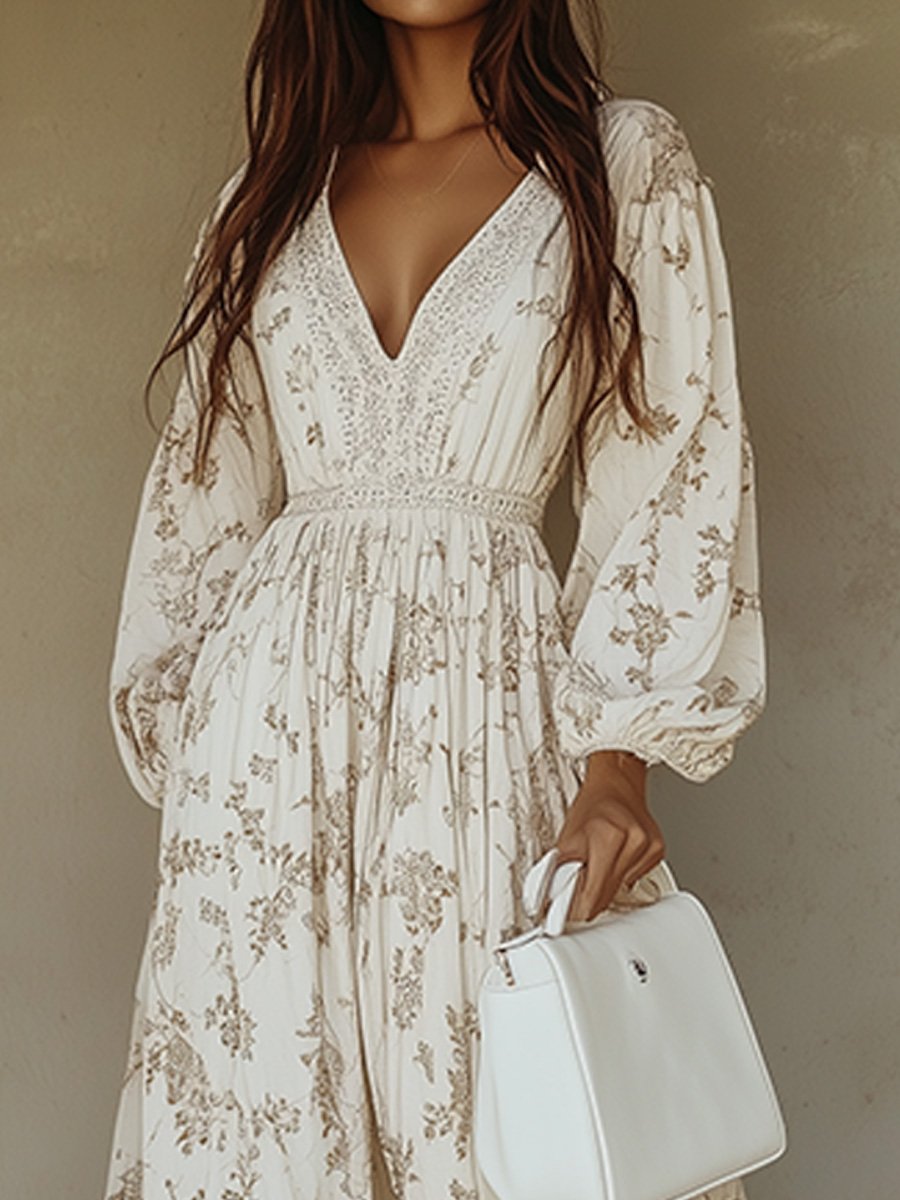 Boho Floral Maxi Dress