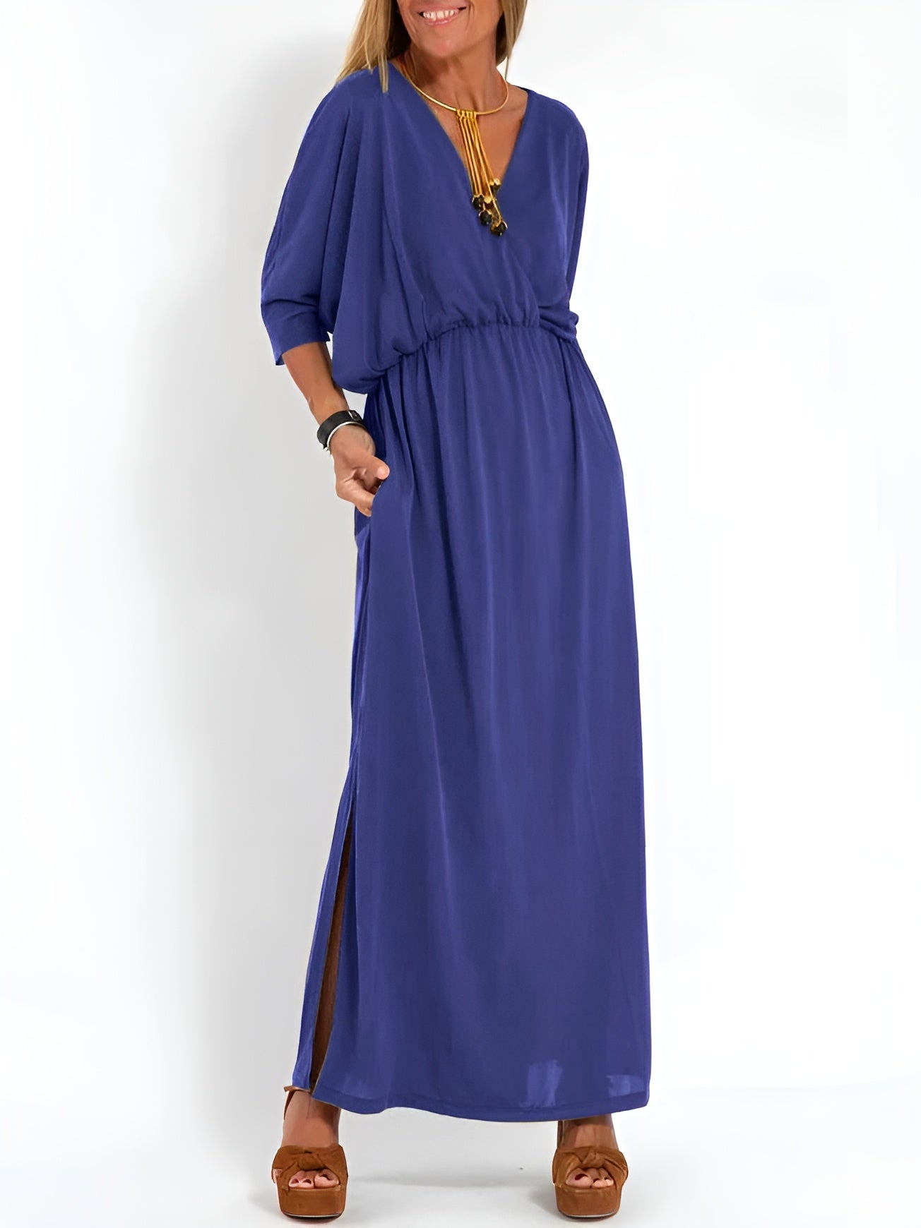 Floral Spring Dress with Ruffle Hem