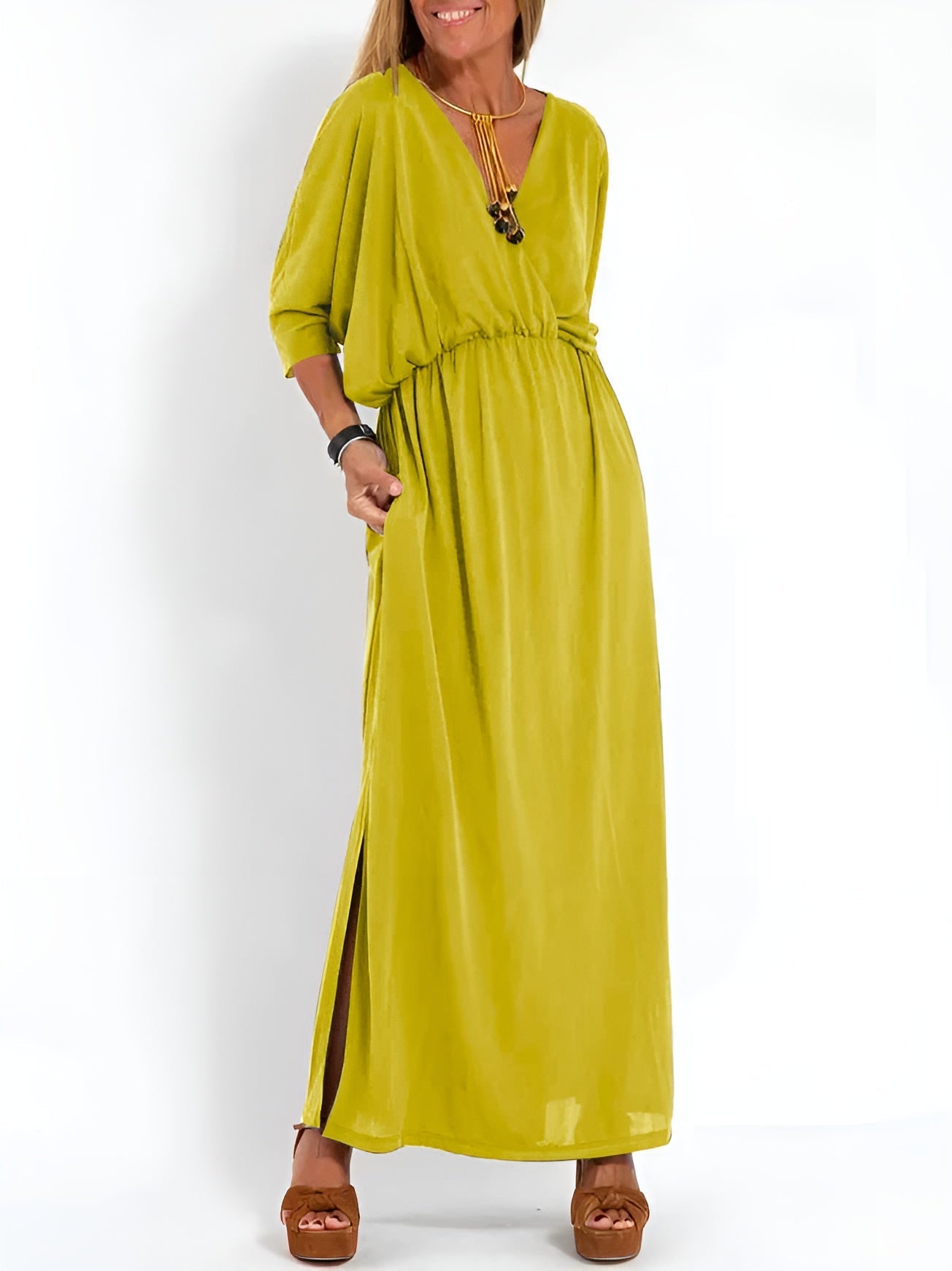 Floral Spring Dress with Ruffle Hem