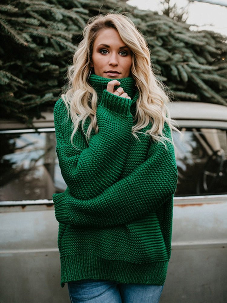 Women's Premium Thick Turtleneck Sweater