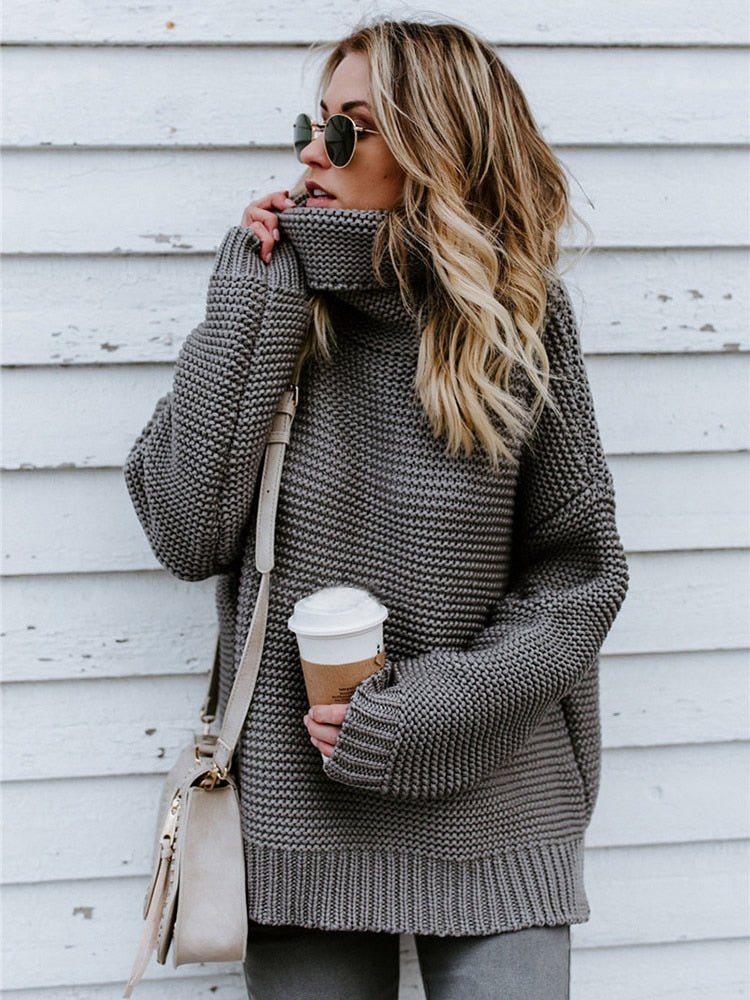 Women's Premium Thick Turtleneck Sweater