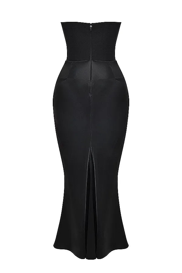 Niza | Long satin dress