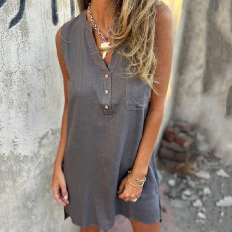 Charlotte | Timeless Sleeveless Dress with Elegant Design