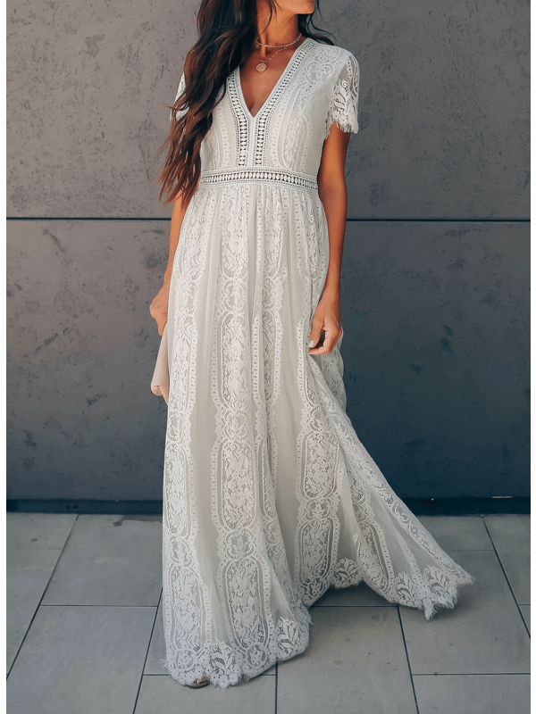 Woman's Short-Sleeve Summer Dress for Effortless Casual Style