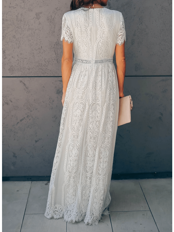 Woman's Short-Sleeve Summer Dress for Effortless Casual Style
