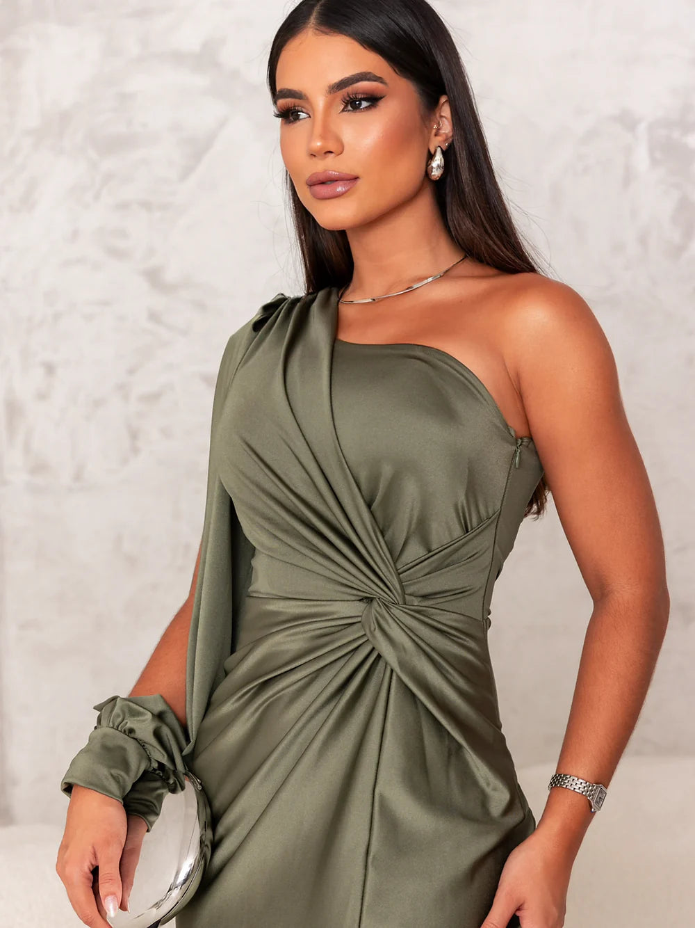 Evora | Long Satin Dress