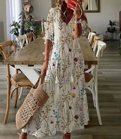 Lily | Bohemian Dress with Flattering Waist Design