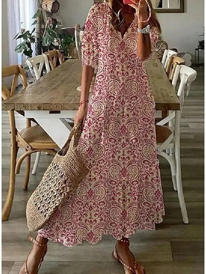 Lily | Bohemian Dress with Flattering Waist Design