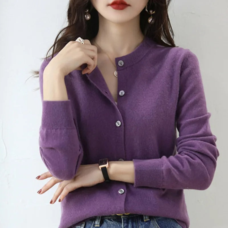 Premium Knitted Sweater with Neckline