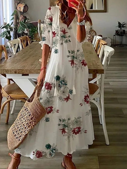 Lily | Bohemian Dress with Flattering Waist Design