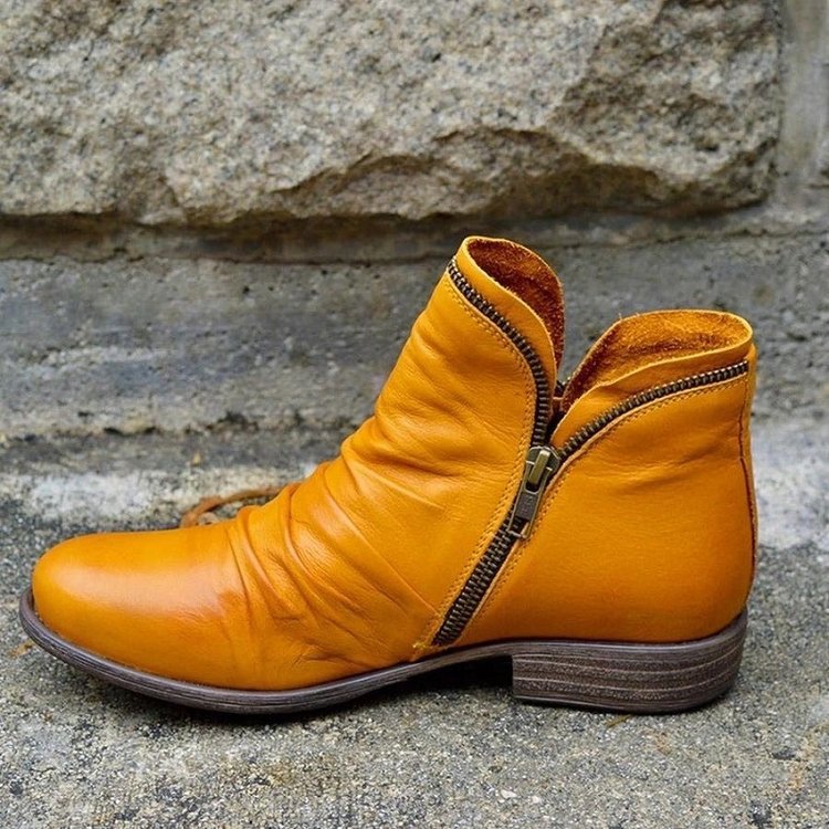 Stylish Zipper Ankle Boots
