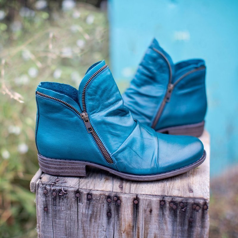 Stylish Zipper Ankle Boots