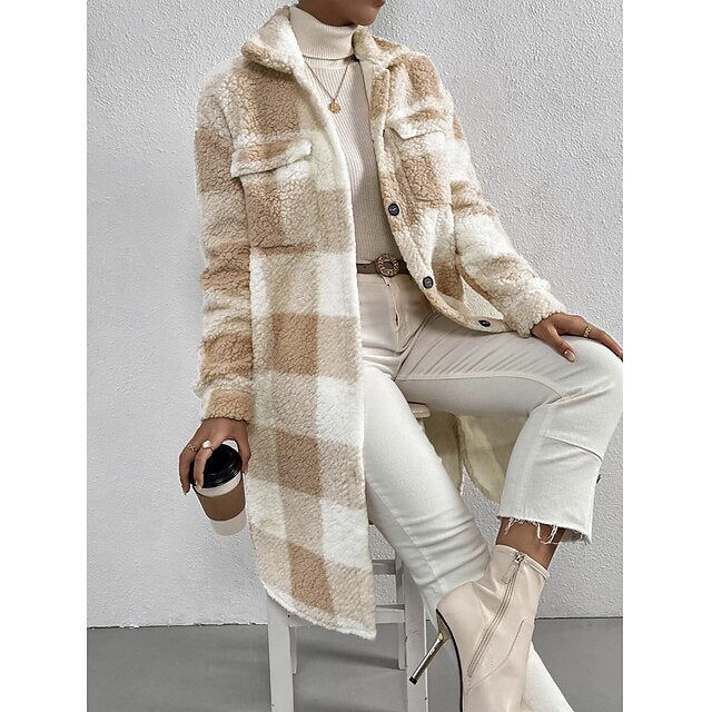 Evie | Elegant Sherpa Jacket