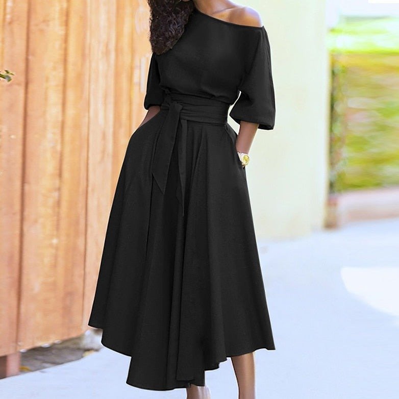 Sustainable Tie-Waist A-Line Dress for Eco-Friendly Style