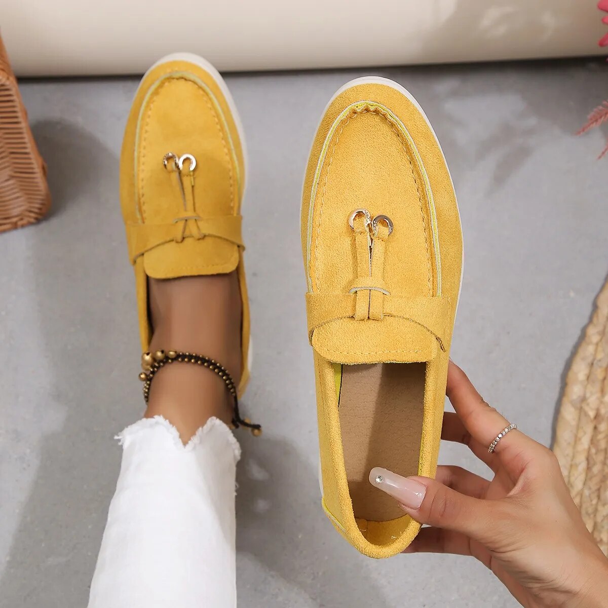 Hazel | Elegant Suede Loafers for Women