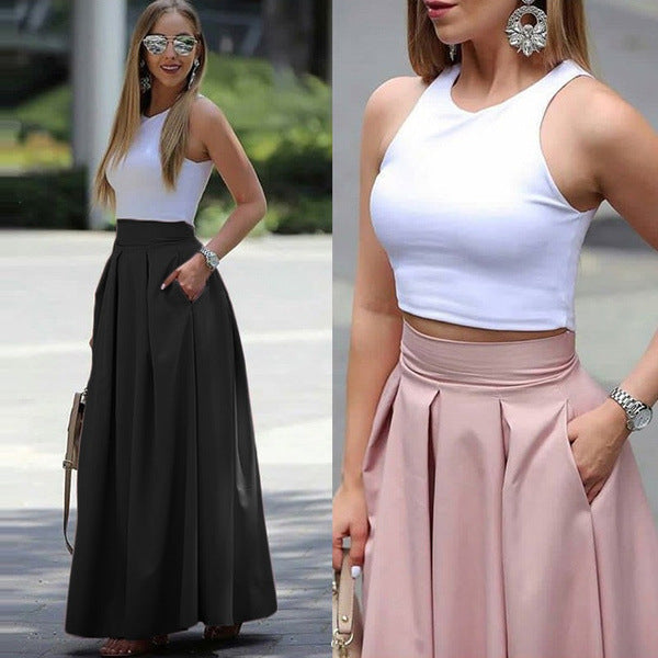 ALICE | Chic High-waisted Pleated Skirt