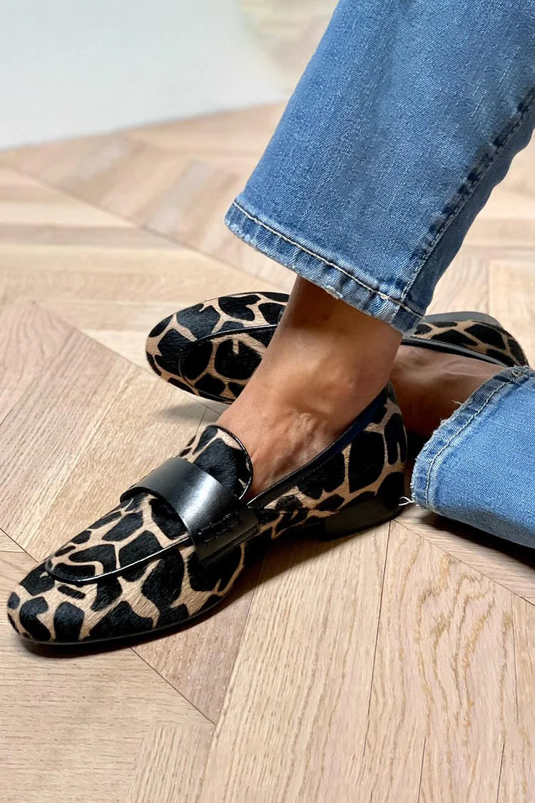 Zoe | Leopard Print Loafers for Women