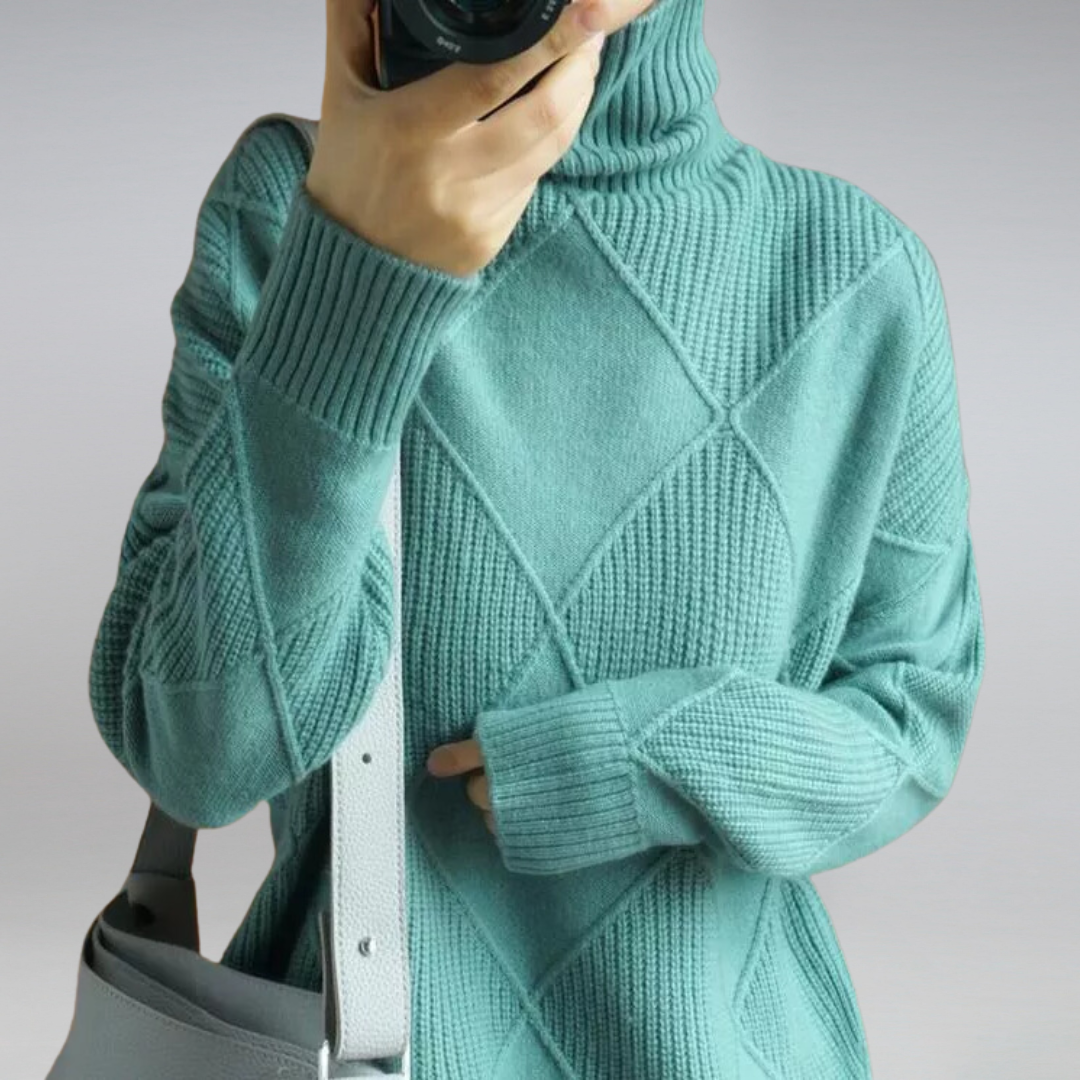 Cozy Cashmere Women's Turtleneck Sweater