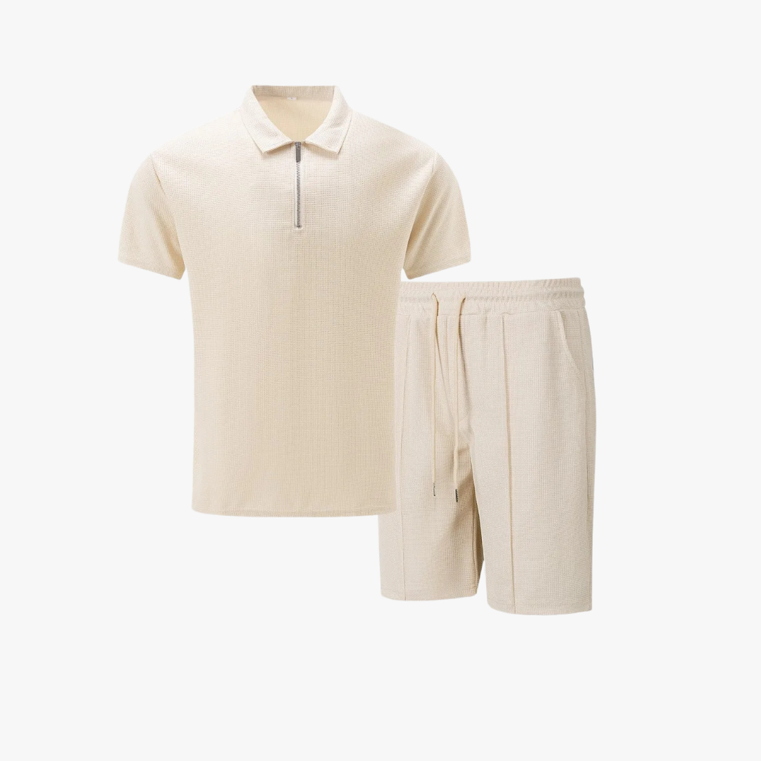 James | Men's Cotton Co-ord Set with Polo Shirt