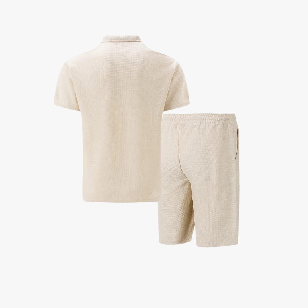 Hunter | Men's Cotton 2 Piece Polo Shorts Set