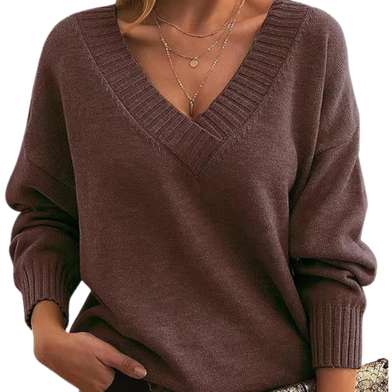 Chloe | Chic V-Neck Sweater for Women