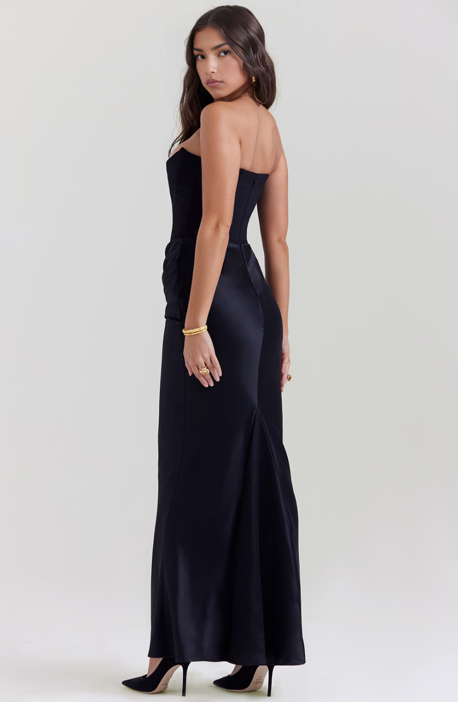 Aria | Strapless Maxi Dress for Wedding Guest