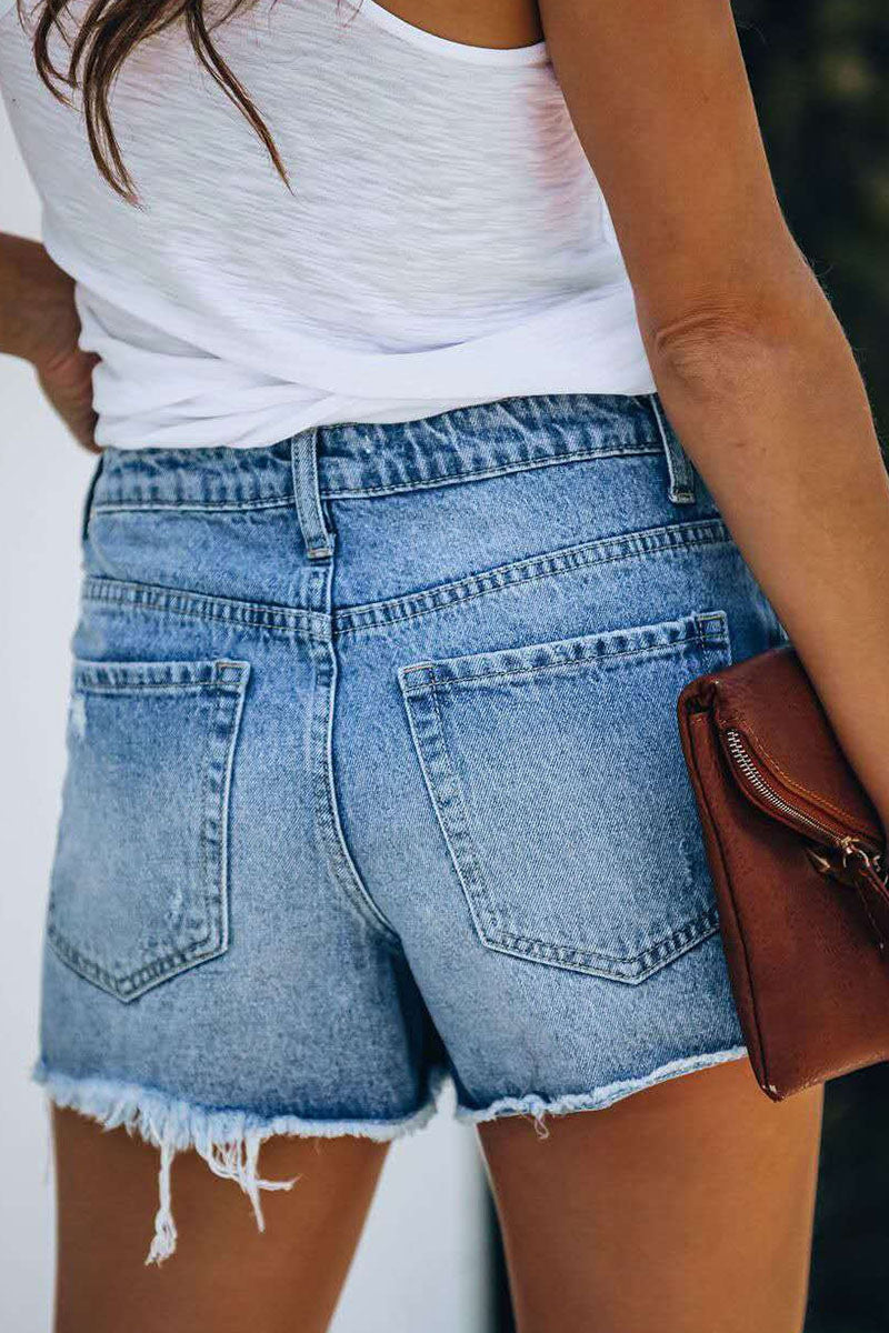 Skye | Trendy Women's Summer Ripped Denim Shorts