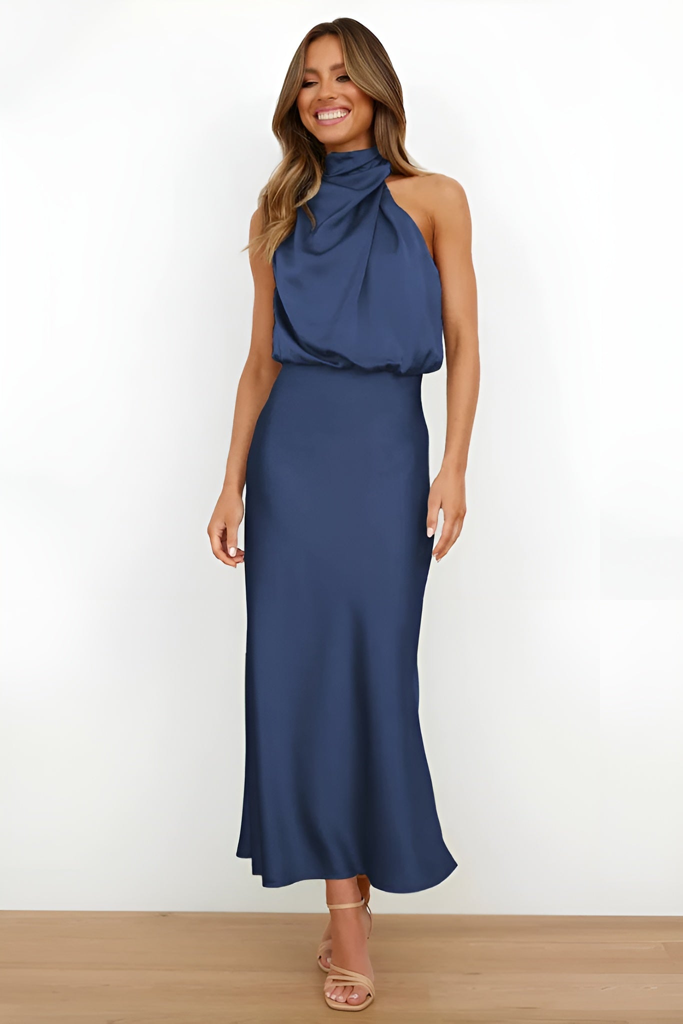Satin Cocktail Dress for Women