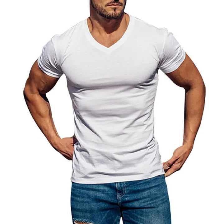 Isaac | Men's Slim-Fit V-Neck T-Shirt