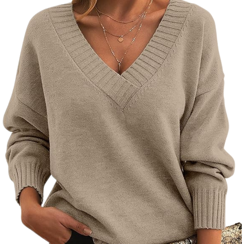 Chloe | Chic V-Neck Sweater for Women