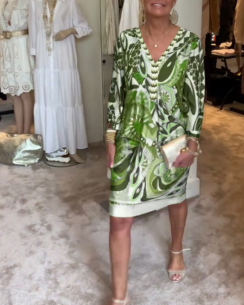 Matilda | Vibrant Patterned Dress with Bright Design