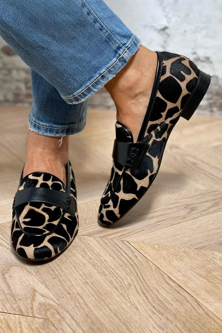 Zoe | Leopard Print Loafers for Women