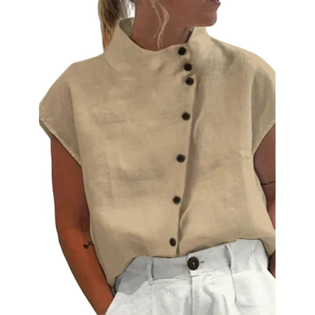 Grace | Women's Elegant Stand Collar Top