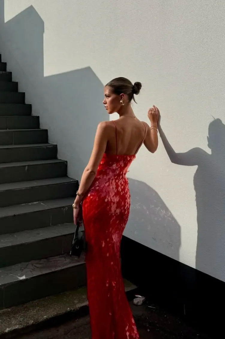 Ella | Sequin Maxi Long Dress - Wedding Guest